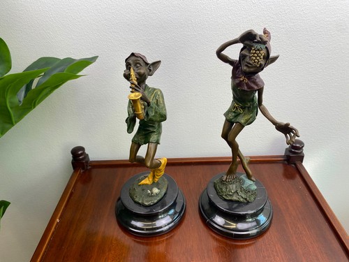 Zwei bronze skulptur - zwei,